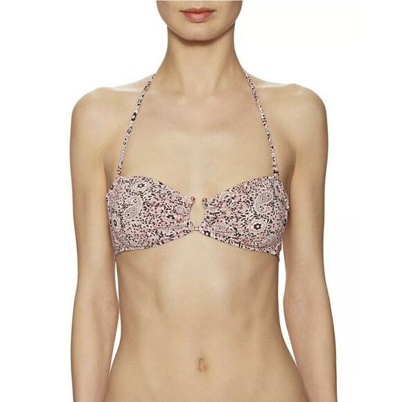 Eberjey Bindi Paisley Cecily Bikini Bandeau Halter - Picture 1 of 6
